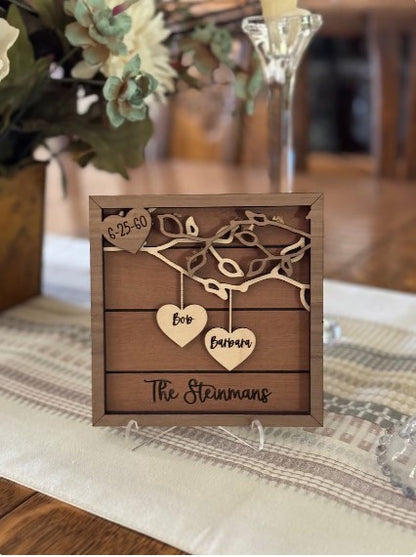 Couple Wood Sign