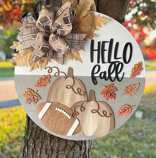 FB Hello Fall Door Hanger