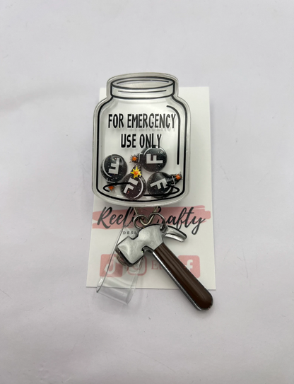 Badge Reel For Emergency